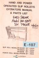 Enco-Enco 91000-, 40060, Drill Press, Operations and Parts Manual-40060-91000-91001-91002-91003-91004-91033-91034-03